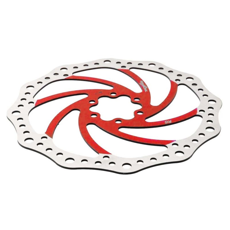 Disco de freno 140mm rojo (Smartgyro / Kugoo y similares) - Dentado (6H -44MM)
