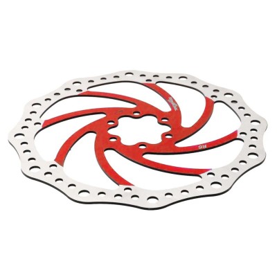 Disco de freno 140mm rojo (Smartgyro / Kugoo y similares) - Dentado (6H -44MM)