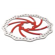 Disco de freno 140mm rojo (Smartgyro / Kugoo y similares) - Dentado (6H -44MM)