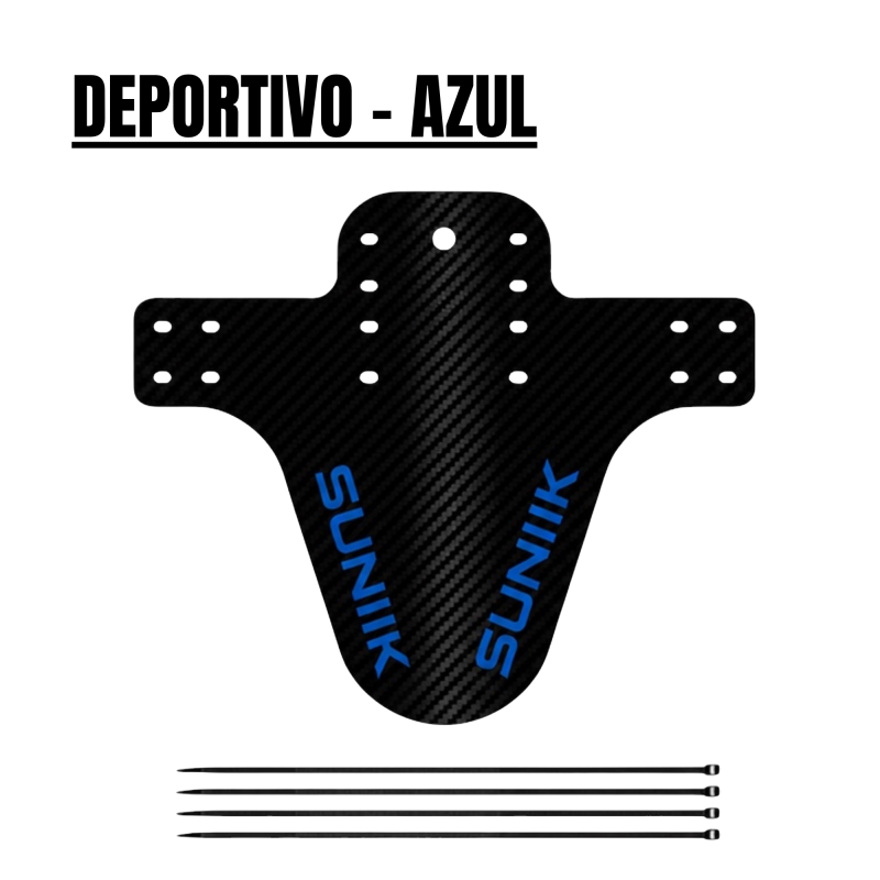 Guardabarros generico en fibra de carbono - azul