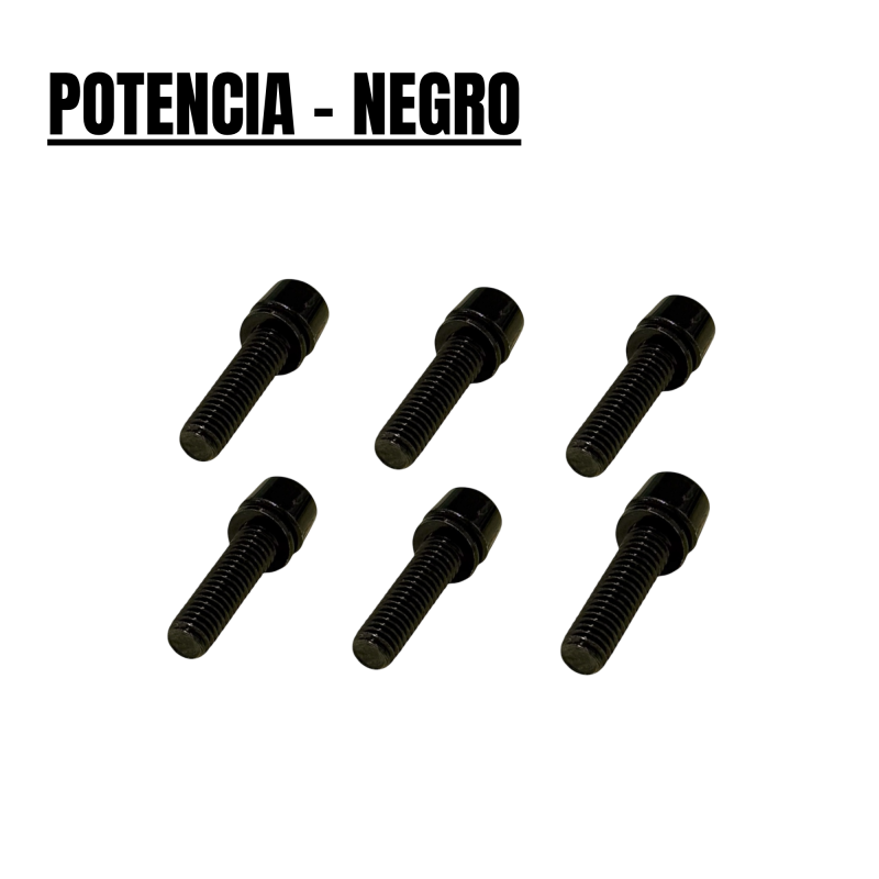 Tornilleria para potencia de manillar - negro [Pack 6]