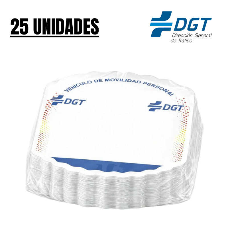 Matriculas DGT - 25 Uds [Fabricante MDS]
