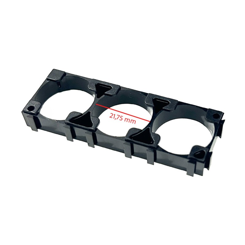 Soporte de batería de litio 21700 (Paquete de 10) (3 pines 21.75mm)