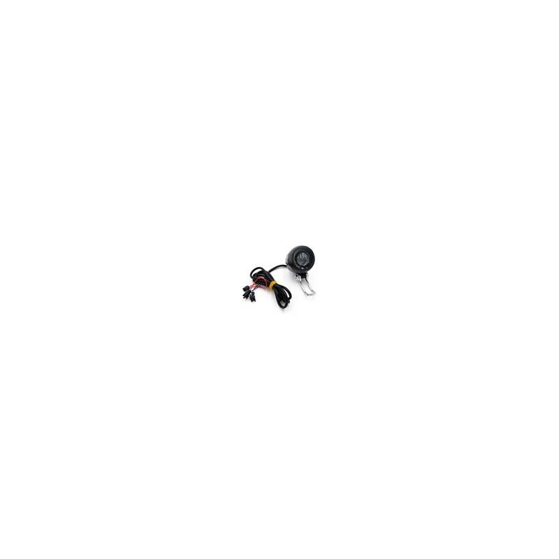Faro led con claxon negro 12-72v con conector SM