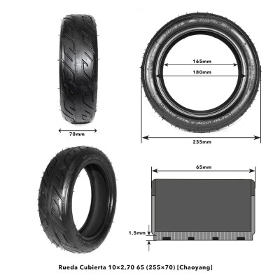 Rueda Cubierta 102,70 6,5 (25570) [Chaoyang]