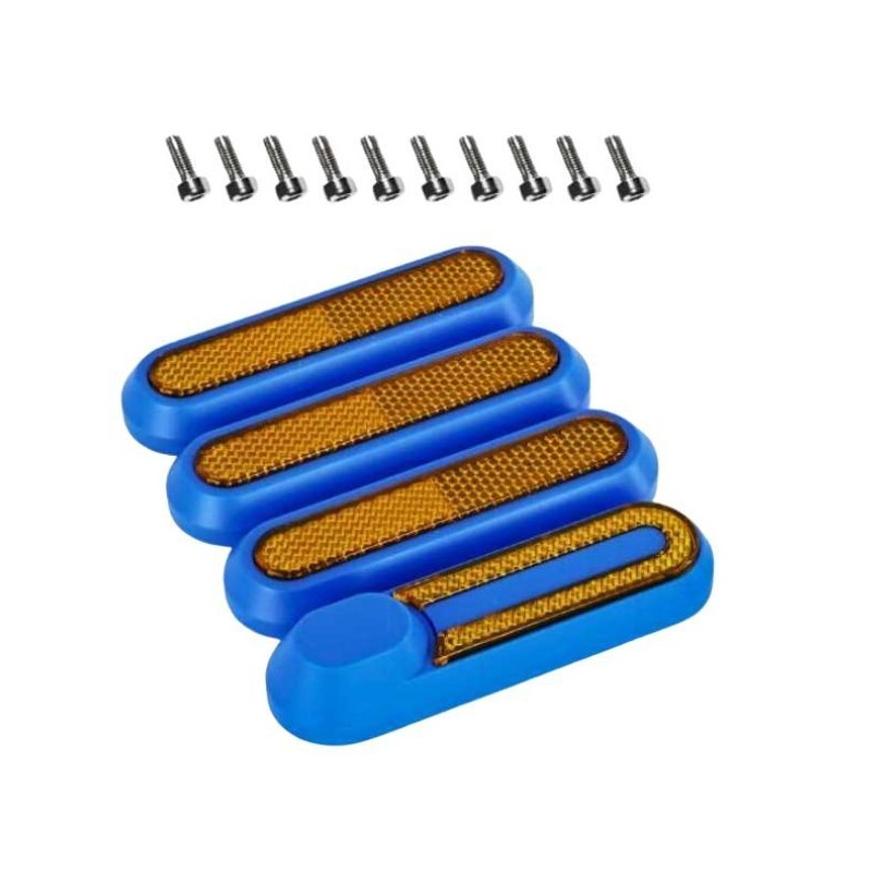 Tapas reflectantes para patinete Xiaomi – Azul – Kit