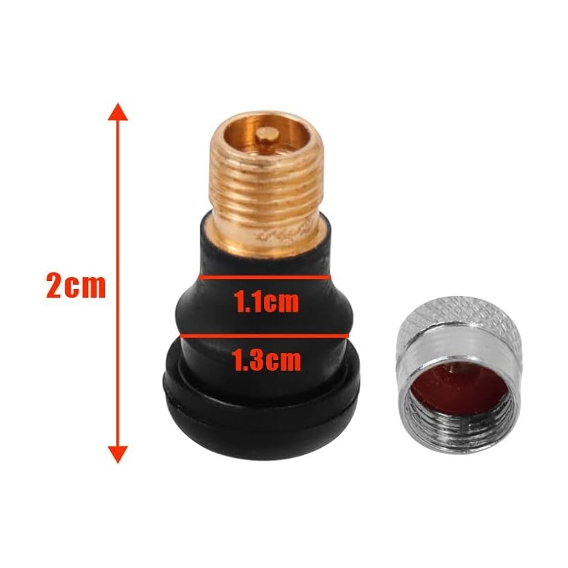 Válvula Recta Tubeless PVR 40 (1 unidad)