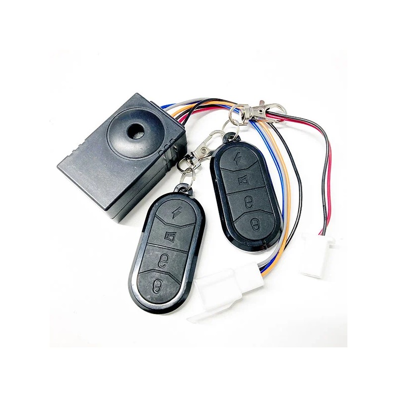 Alarma y llave codificada para patinete