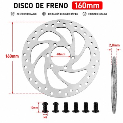 Disco de Freno 160MM Interior Redondo 2,8MM Grosor
