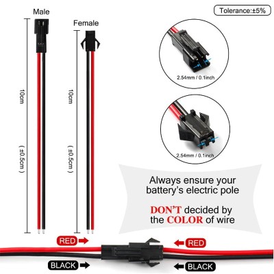 Conector de cable JST SM (pack de 5 pares) - tipo: 3pin