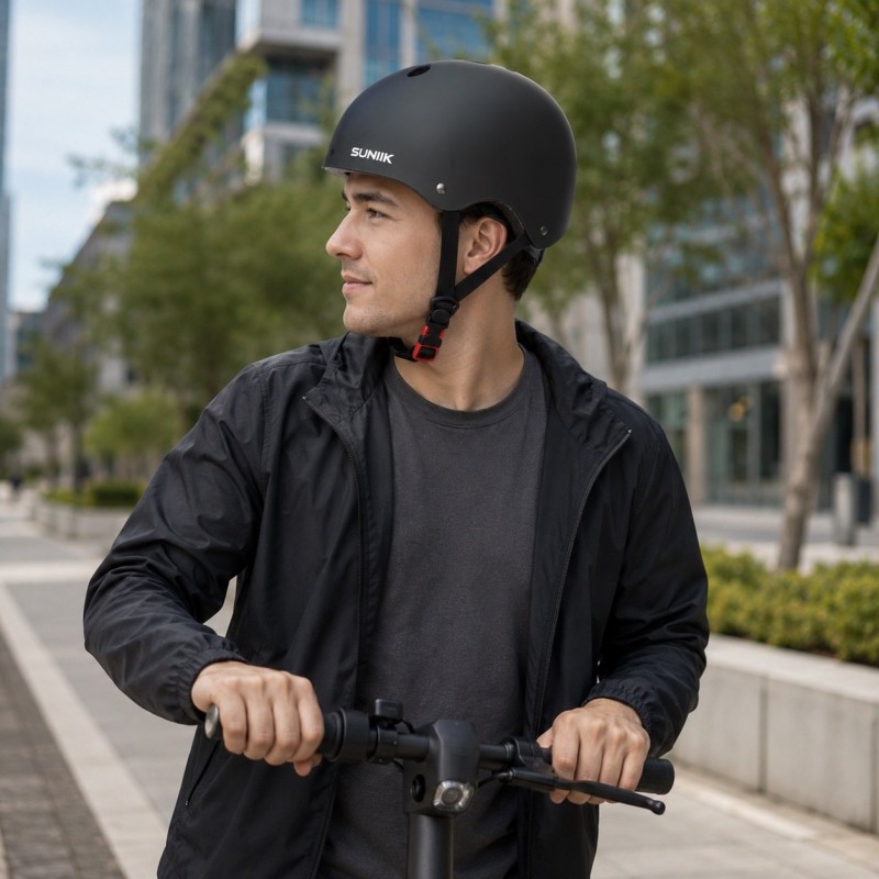 Casco Urbano Regulable Talla L Color Negro