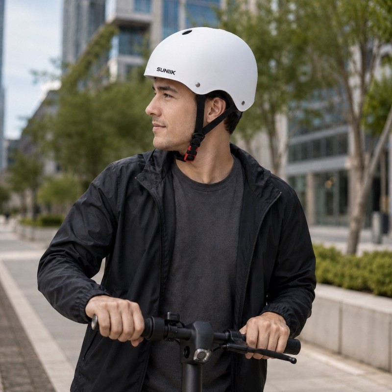 Casco Urbano Regulable Talla LColor Blanco