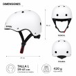 Casco Urbano Regulable Talla LColor Blanco