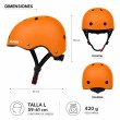 Casco Urbano Regulable Talla L Color Orange