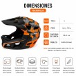 Casco Integral Talla L Color Orange Gris