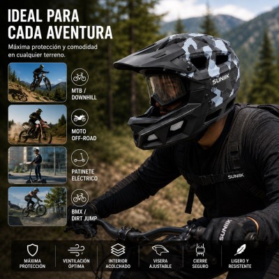 Casco Integral Talla L Color Orange Gris