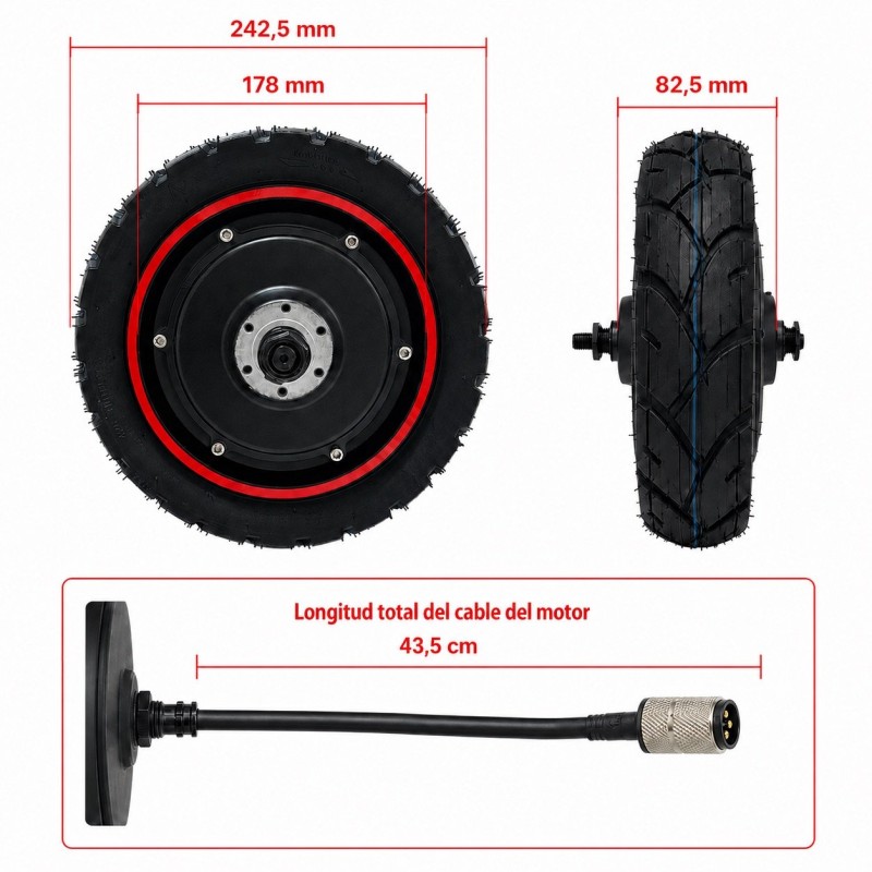 Motor Trasero Para Patinete Ecoxtrem M41 Tank Dual