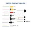 Kit electrónico genérico 48V/52V - 25A (Display QS S4 + Controladora + Cableado) [Suniik]