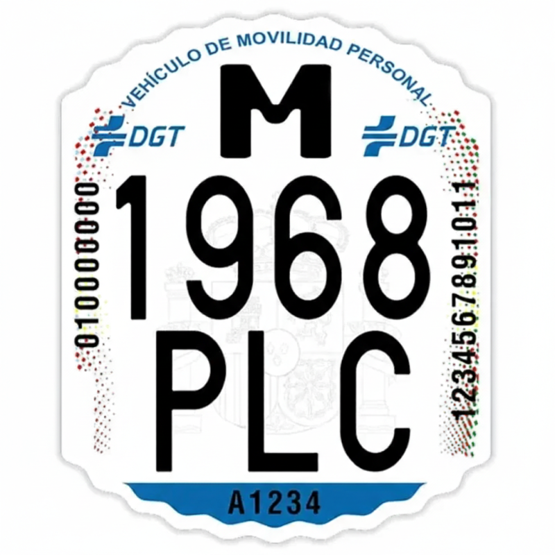 Matrícula para patinete eléctrico DGT homologado