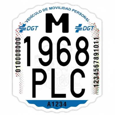 Matrícula para patinete eléctrico DGT homologado