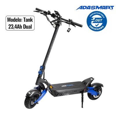 Adasmart Tank Patinete Eléctrico 48V 23,4Ah Doble Motor Homologado DGT