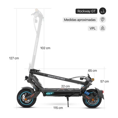 Patinete eléctrico smartGyro Rockway GT